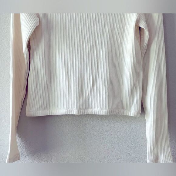 Madewell NWT Curved-Hem Polo Cardigan Tee Size Small | Heavy Weight - Picture 7 of 9